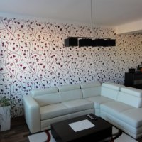 Tapeta v obývacím pokoji